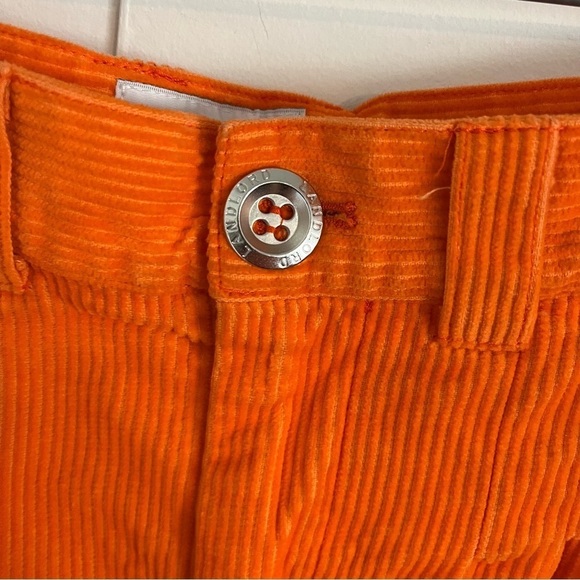 LANDLORD Runway Corduroy Orange Pleated Trouser Pants - Picture 7 of 12